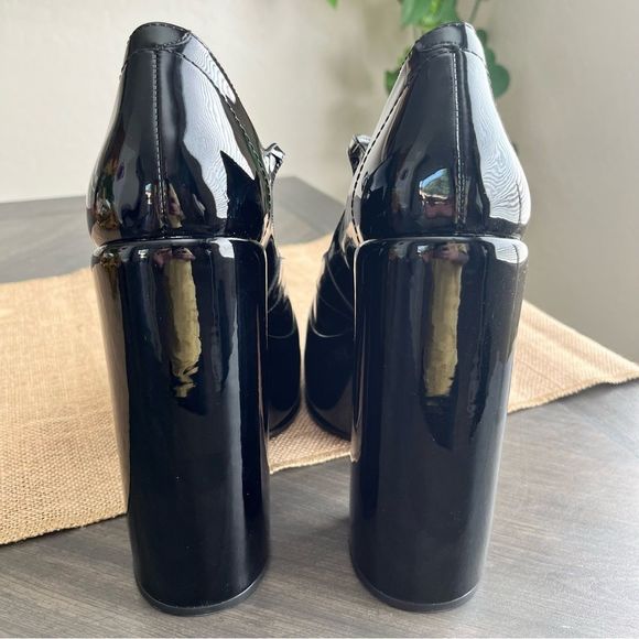 SCHUTZ Zayne Mary Jane Platform Pump in Black Patent Size 9.5 NWOT - Picture 5 of 16